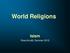 World Religions Islam