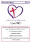 Annual Report Love INC of the Yampa Valley. Love INC