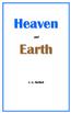 Heaven and Earth J. G. Bellett