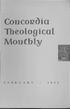 ConcoJl()ia Theological Montbly