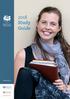 2018 Study Guide. whitley.edu.au. a college of the universit y of divinit y