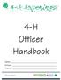 4-H Officer Handbook