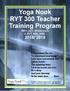 Yoga Nook RYT 300 Teacher Training Program