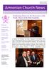 Armenian Church News. Fundraising Dinner for the Restoration of the Tomb, Church of the Holy Sepulchre