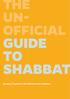 GUIDE TO SHABBAT. Keeping It Together with Rebbetzin Gina Goldstein