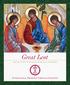 Great Lent REFLECTIONS FOR YOUR SPIRITUAL JOURNEY INTERNATIONAL ORTHODOX CHRISTIAN CHARITIES