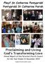 Proclaiming and Living God s Transforming Love Annual Report of the Parochial Church Council for the Year Ended 31 December 2014