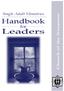 Single Adult Ministries. Handbook. for. Leaders