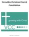 Versailles Christian Church Constitution