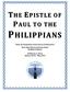 THE EPISTLE OF PAUL TO THE PHILIPPIANS