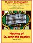 Nativity of St. John the Baptist June 24, 2018