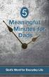 Meaningful Minutes for Dads