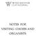 NOTES FOR VISITING CHOIRS AND ORGANISTS