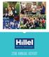 LISA JERICHO MESSAGE FROM THE CHAIR OF THE BOARD METRO CHICAGO HILLEL 2018 ANNUAL REPORT
