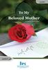 TO My Beloved Mother. Written By: Naseem Ghazi