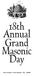 18th Annual Grand Masonic Day
