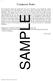 SAMPLE. Composer Notes