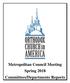 Metropolitan Council Meeting Spring 2018 Committees/Departments Reports