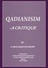 Qadianisim A Critique -A CRITIQUE BY: S. ABUL HASAN AL I NADWI