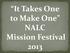It Takes One to Make One NALC Mission Festival 2013