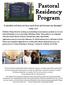 Pastoral Residency Program