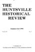 THE HUNTSVILLE HISTORICAL REVIEW