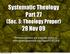 Systematic Theology Part Nov 09