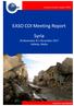 European Asylum Support Office. EASO COI Meeting Report. Syria. 30 November & 1 December 2017 Valletta, Malta. March 2018 SUPPORT IS OUR MISSION