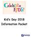 Kid s Day 2018 Information Packet
