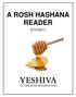 A ROSH HASHANA READER 5772/2011