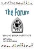 YOUNG YOGA INSTITUTE 88th Edition NOVEMBER 2016