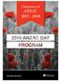 2018 ANZAC DAY PROGRAM