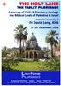 A journey of Faith & Discovery through the Biblical Lands of Palestine & Israel