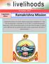 Ramakrishna Mission. November Legendary effort. Legendary Effort Supplement livelihoods November 2015