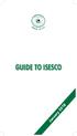 GUIDE TO ISESCO January 2018