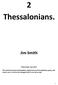2 Thessalonians. Jim Smith. Jim Smith. June 2011