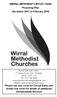 WIRRAL METHODIST CIRCUIT (18/09) Preaching Plan December 2017 to February 2018