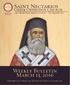 Saint Nectarios. Weekly Bulletin March 13, Greek Orthodox Church 133 S. Roselle Road, Palatine, IL Tel.: (847)