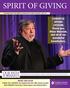 SPIRIT OF GIVING. CHRISTUS SPOHN LYCEUM: Thank you, Steve Wozniak, and all of our wonderful benefactors.