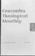 Concoll~ia Theological Monthly