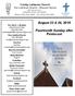 August 23 & 26, Fourteenth Sunday after Pentecost. Trinity Lutheran Church. The Lutheran Church Missouri Synod
