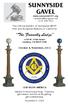 The Official Bulletin of Sunnyside #577 Free and Accepted Masons of California. The Friendly Lodge W. 155th Street Gardena, CA USA