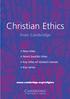 Christian Ethics. from Cambridge. New titles. Select backlist titles. Key titles of related interest. Key series.
