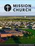 MISSION CHURCH CHURCH PLANTING PROSPECTUS