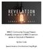 WACC Community Groups Present: A weekly companion to WACC s sermon series on the book of Revelation