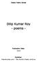 Dilip Kumar Roy - poems -