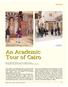 An Academic Tour of Cairo. School Tourism