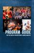 - United & Presbyterian Campus Ministry Program Guide 1 FRONT. Program Guide. For the United & Presbyterian Campus Ministry