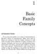 Basic Family Concepts