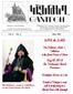 SAVE the DATE. His Holiness, Aram 1, Catholicos. of the Great House of Cilicia. May 30, 2015 Sts. Vartanantz Church Providence